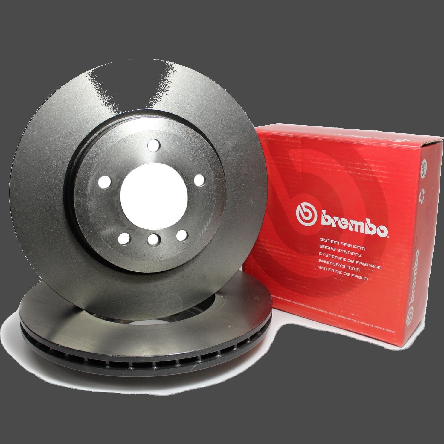 Paire de disques de freins Brembo pour Renault Twingo Phase 1, Phase 2, Phase 3, Phase 4.
